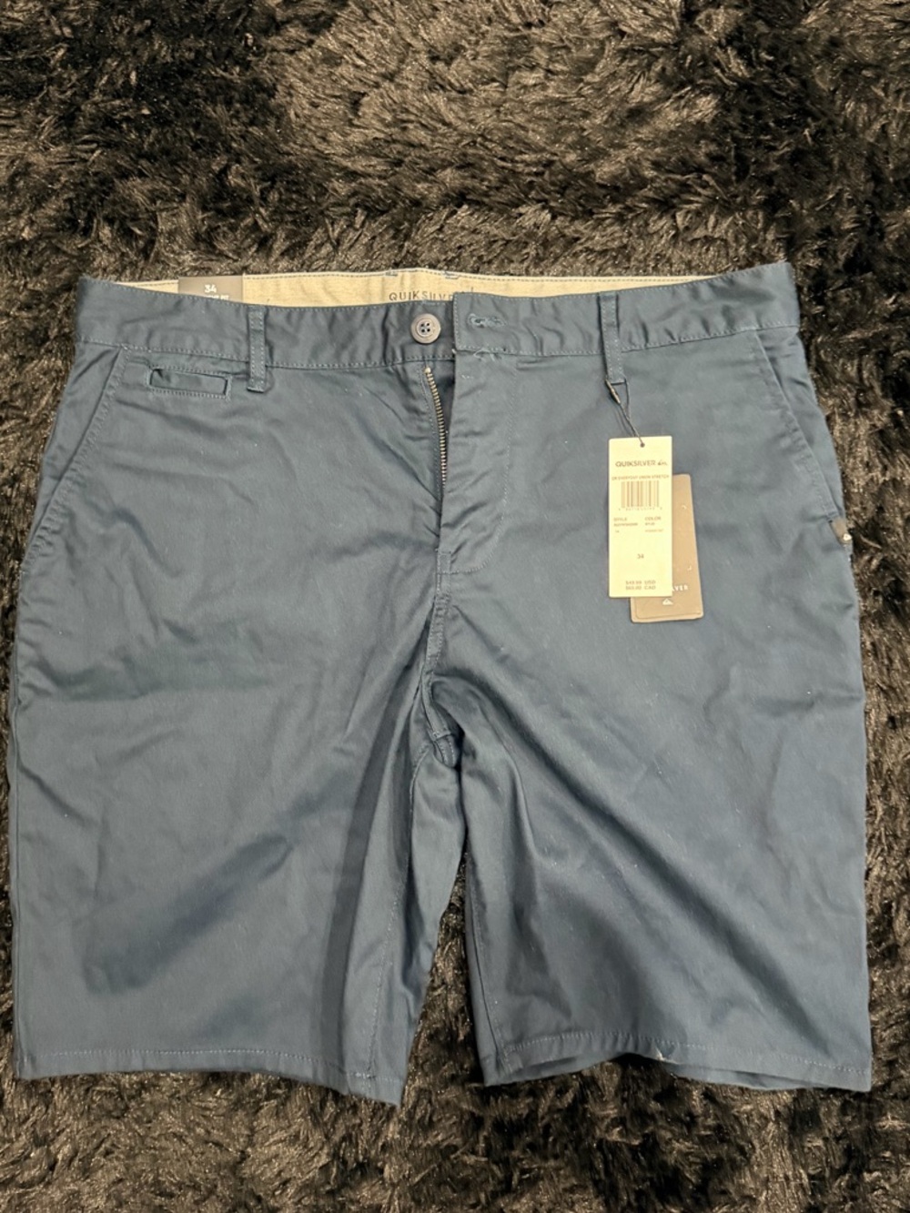 QuikSilver Men's Blue Casual Chino Shorts